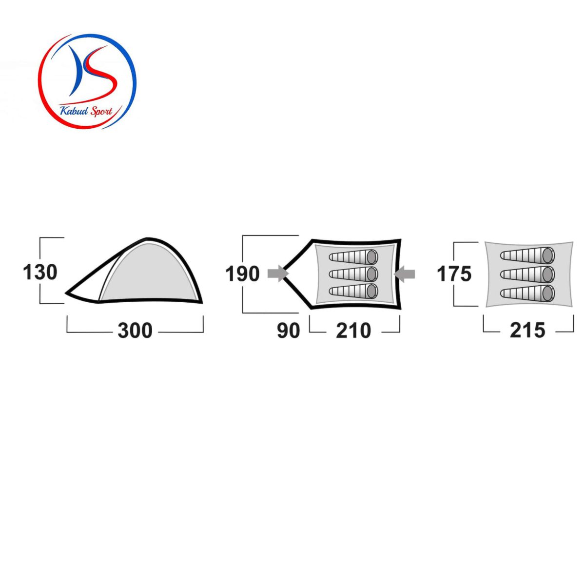 چادر 3 نفری هاسکی مدل Husky Beast 3 - Image 3