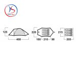 چادر 3 نفره هاسکی مدل Husky Baron 3 - Image 3