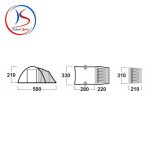 چادر هاسکی مدل HUSKY Boston 5 Dural - Image 2