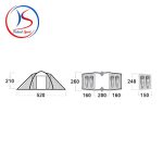 چادر HUSKY مدل Boston 4 Dural