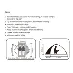 چادر کوهنوردی 2 به 3 نفری کایلاس مدل Kailas G2 KT120006 - Image 5