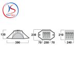 چادر 4 نفره هاسکی مدل HUSKY Brofur 4 - Image 7