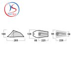 چادر یک نفره هاسکی مدل Husky Flame 1 - Image 7