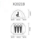چادر پکینیو ( کله گاوی ) مدل Pekynew K2021B - Image 3