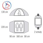 چادر هاسکی دو نفره مدل Husky Falcon 2 - Image 3