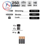 چراغ پیشانی بلک دیاموند مدل Black Diamond Astro 250 - Image 4