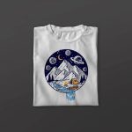 تی شرت کمپینگ مدل آبشار