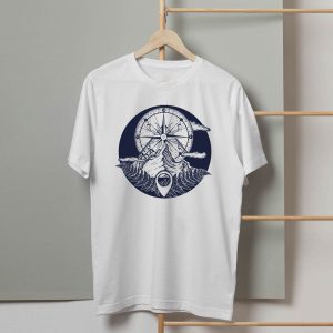 خرید تی شرت طرح قطبنما