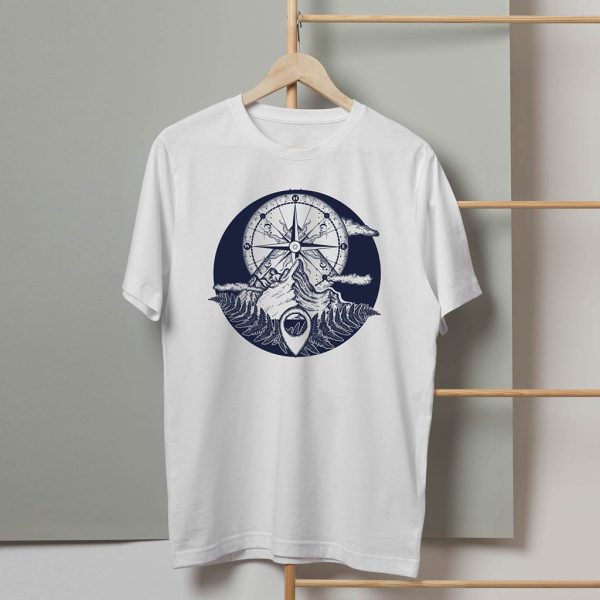 خرید تی شرت طرح قطبنما