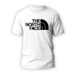 تی شرت مدل برند northface سفید