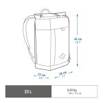 کوله پشتی کچوآ مدل QUECHUA Rolltop 23L زرد