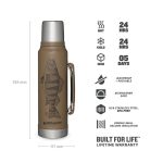 فلاسک استنلی مدل STANLEY Leg Classic L1 طرح ماهی