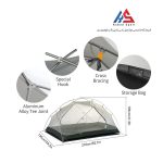 چادر دو نفره نیچرهایک مدل Mongar 2