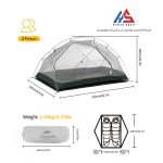 چادر دو نفره نیچرهایک مدل Mongar 2