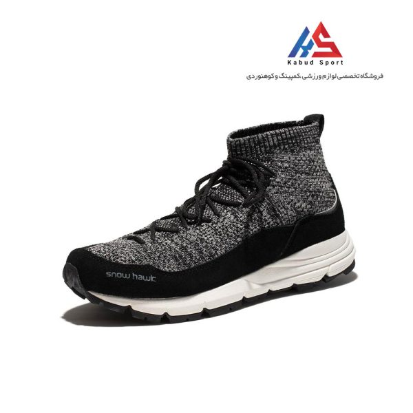 کفش جورابی SNOWHAWK مدل Samiar در رنگبندی سفید و مشکی