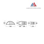 چادر دو نفره هاسکی مدل Bronder 2