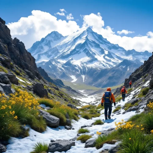 کوهنوردی در آرارات در فصل بهار