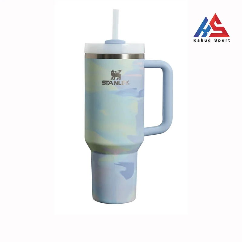 ماگ استنلی ۱.18L مدل Quencher H2.O Tumbler پاستیلی آبی کمرنگ