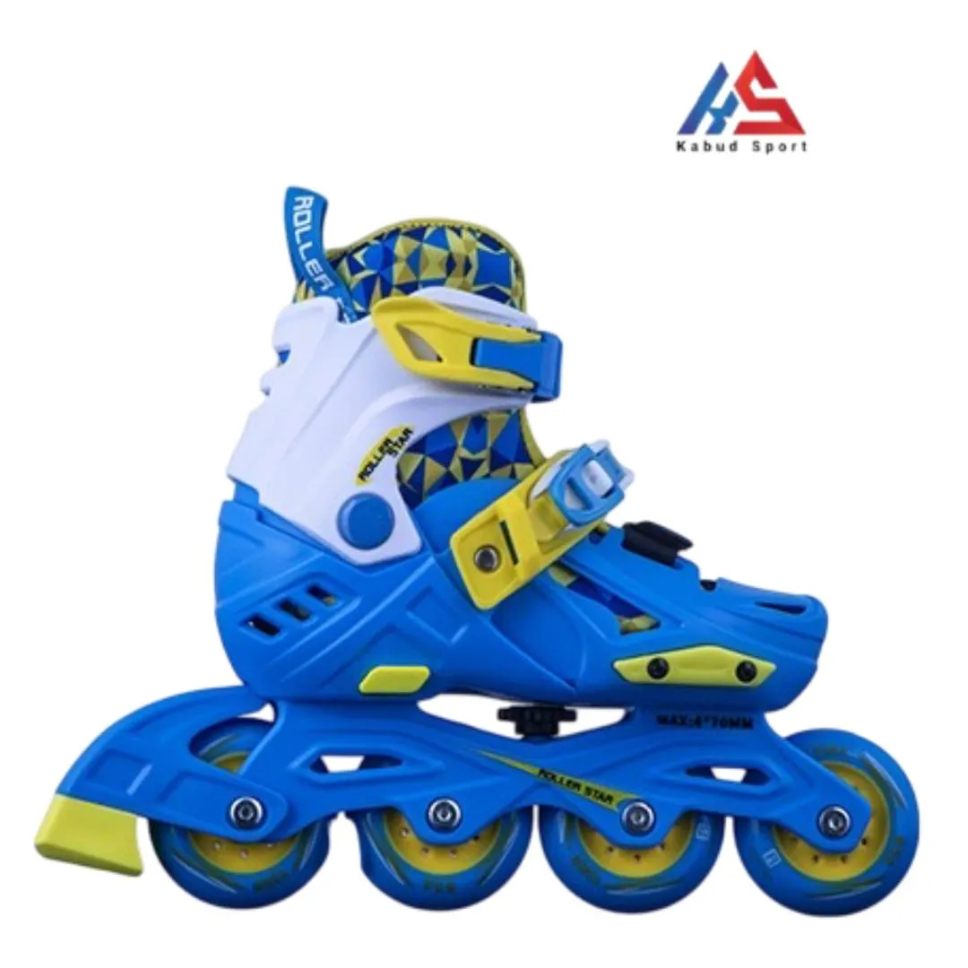 اسکیت Roller Star پک کمبو آبی اسکیت Roller Star پک کمبو آبی
