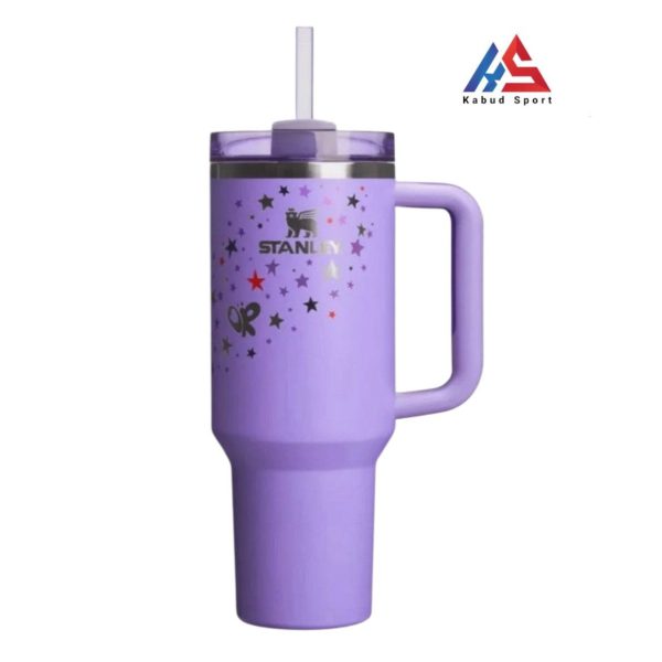 ماگ استنلی 1.18 لیتر مدل Quencher H2.O Tumbler بنفش ستاره