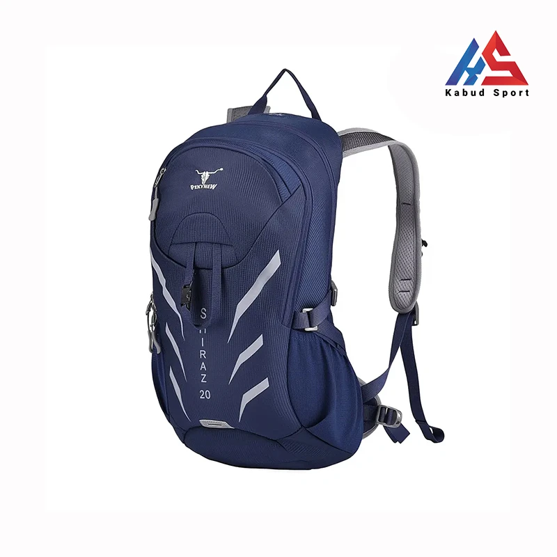 pekynew-shiraz-blue-1 نمای جلوی کوله پشتی پکینیو شیراز 20 لیتر سرمه ای
