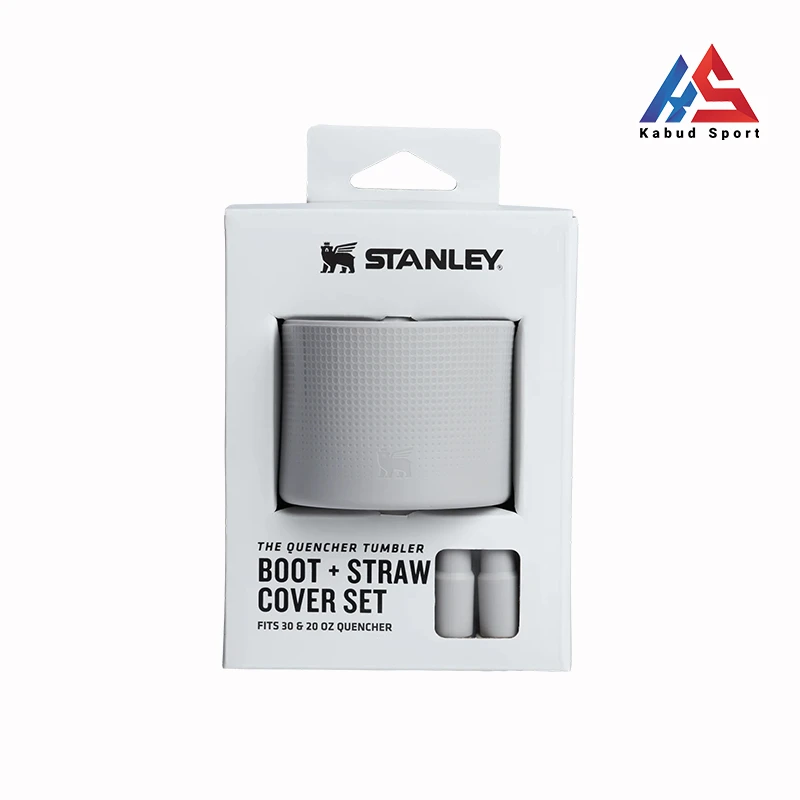 stanley-boot-straw-cover-set-1.18-gray کاور زیرین تراول ماگ استنلی و کاور نی Stanley طوسی