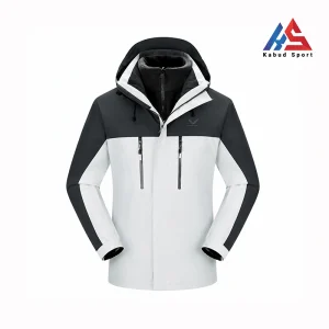 کاپشن دوپوش اسنوهاک مدل Snowhawk 79818 مشکی سفید