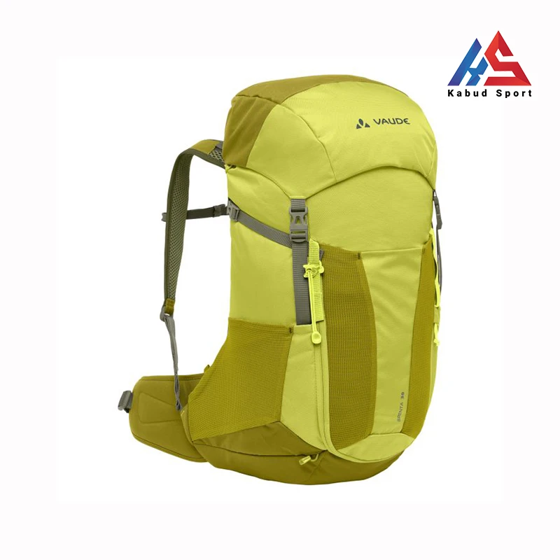 Vaude-Brenta-30L-Yellow نمای روبه روی کوله Vaude BRENTA 30L رنگ فسفری