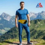 کیف کمری آپرین زرد بسته شده در طبیعت