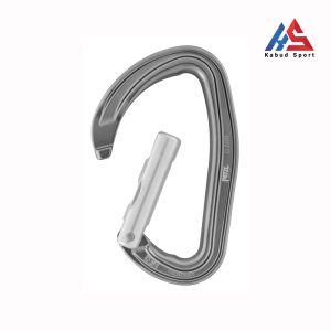 کارابین Petzl DJINN با دهانه خمیده برای سهولت در کلیپ کردن طناب