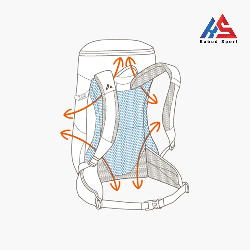 سیستم تهویه پشتی کوله پشتی Vaude Brenta 28L W